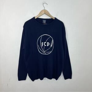 FC Porto Blue Vintage FCP Logo Crew Neck Sweater Size XXL